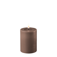 Wax LED kaars Mocca 12,5 x 7,5 cm