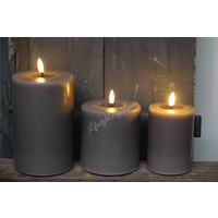 Wax LED kaars Mocca 12,5 x 7,5 cm