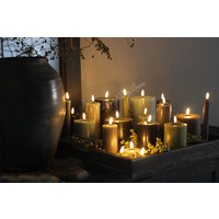 Wax LED kaars Mocca 12,5 x 7,5 cm