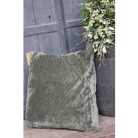 Haast je Gemaakt van Mordrin Kussen Green fleece 45 cm - Lifestyle By Leonie