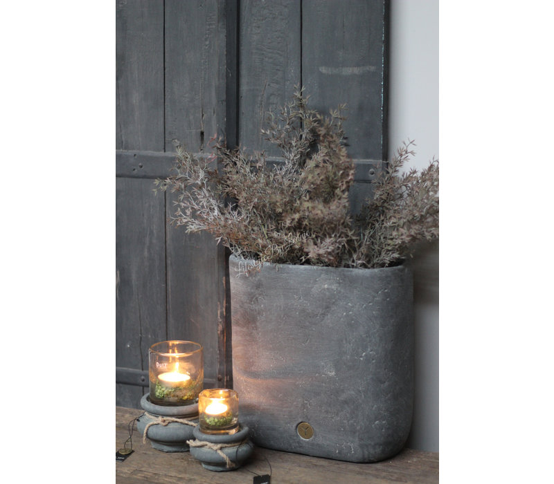 Brynxz namaak tak Juniperus/sedum grey