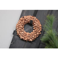 Krans Coco fruit Terra orange 30 cm