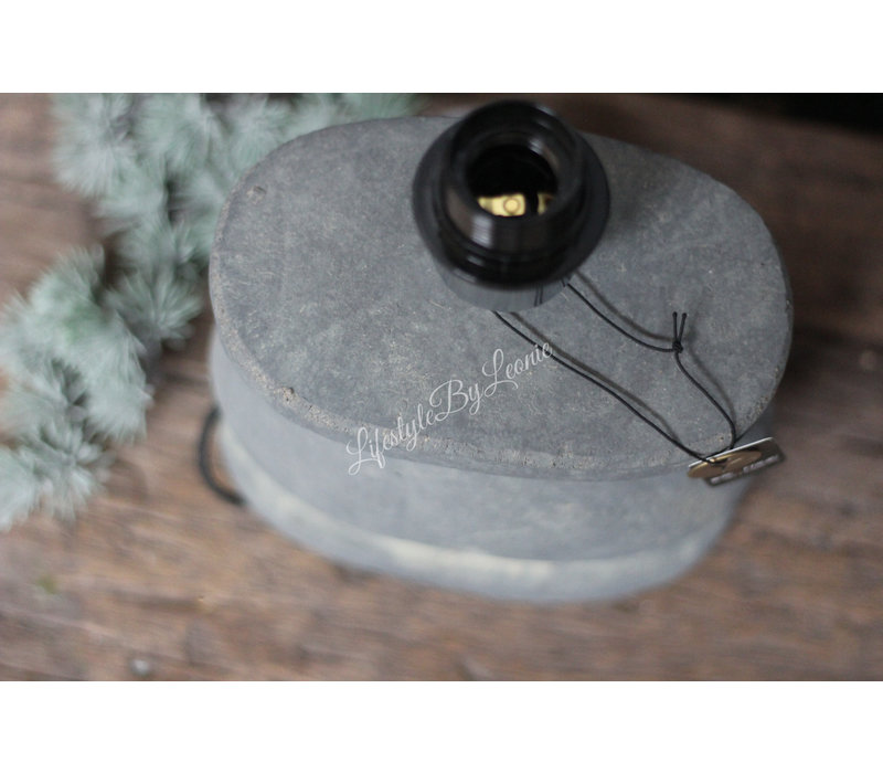 Brynxz Majestic ovale stenen lampvoet 28 cm