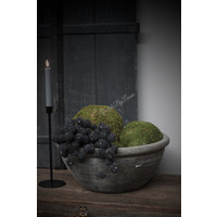 Wax LED dinerkaars Grey 15 cm set van 2