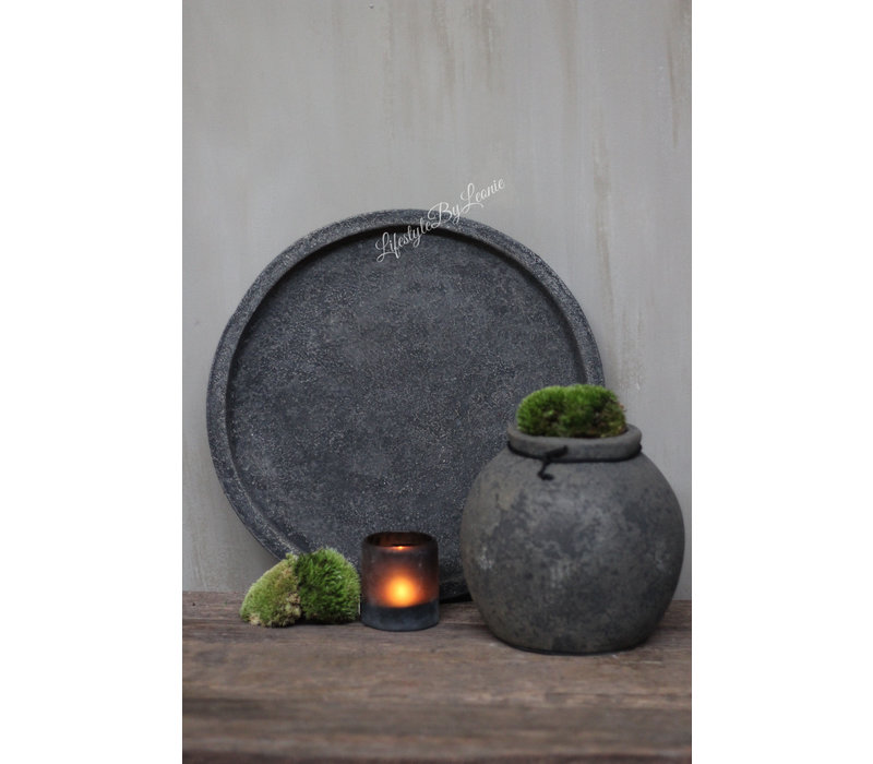 STILL old brown ronde kruik Kendal 18 cm