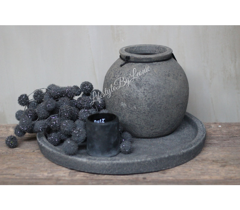 STILL old brown ronde kruik Kendal 18 cm