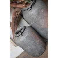 Stenen vaas / fles kruik Earth 31 cm