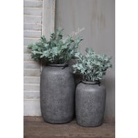 Stenen vaas / fles kruik Earth 31 cm