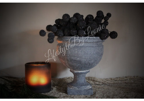 Plataanbollen glitter Black