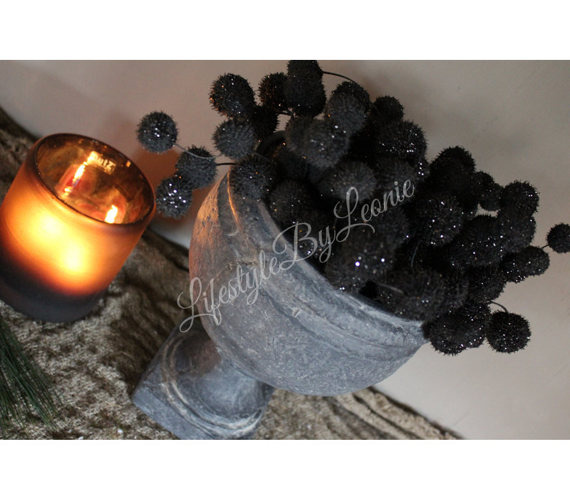 Plataanbollen glitter Black