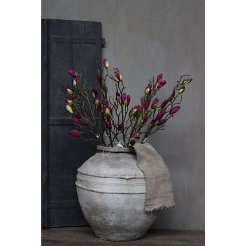 Namaak tak Magnolia in knop Dark purple 86 cm 