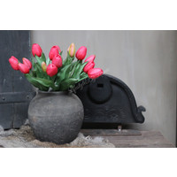 Bos met 5 namaak tulpen Fuchsia red 30 cm