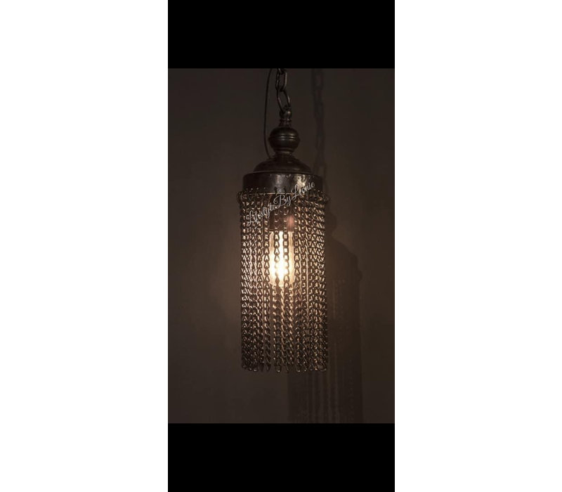 Hanglamp met kettingen Clairy 65 x 21 cm
