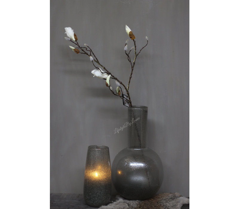 STILL bol vaas Dew grey bubbles 43 cm