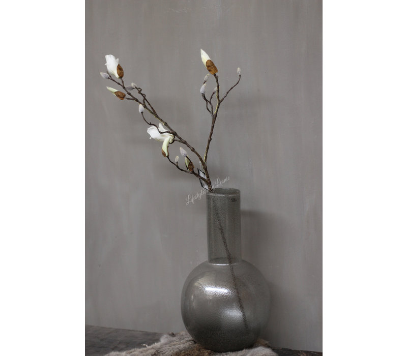 STILL bol vaas Dew grey bubbles 43 cm