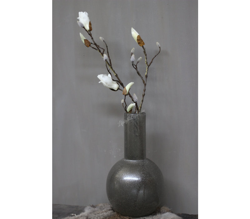 STILL bol vaas Dew grey bubbles 43 cm