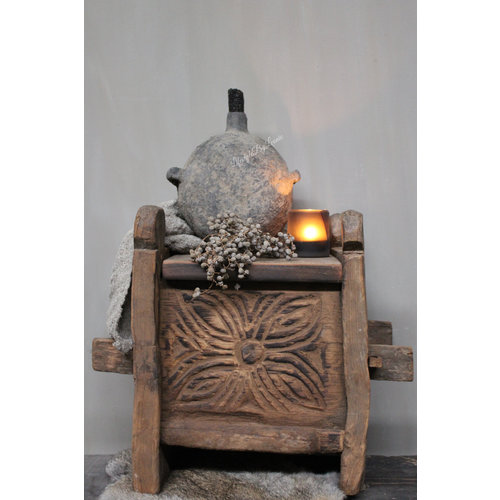 Authentieke Himalaya box houtsnijwerk S  Authentieke Himalaya box houtsnijwerk S