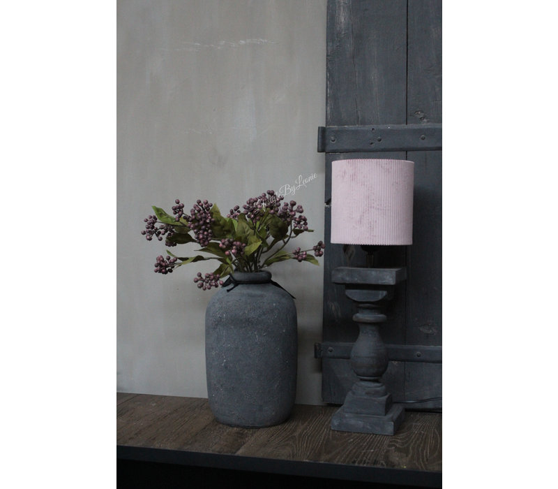 STILL stenen vaas / fles kruik Grey 30 cm