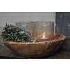 Dutz DUTZ cilinder windlicht met bubbels 23 x 16 cm