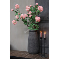 Zijden grote Hortensia Snowball tak Pink