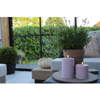 Outdoor LED kaars Dust pink 10 x 10 cm