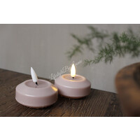 LED drijfkaars Soft Rose 2 stuks