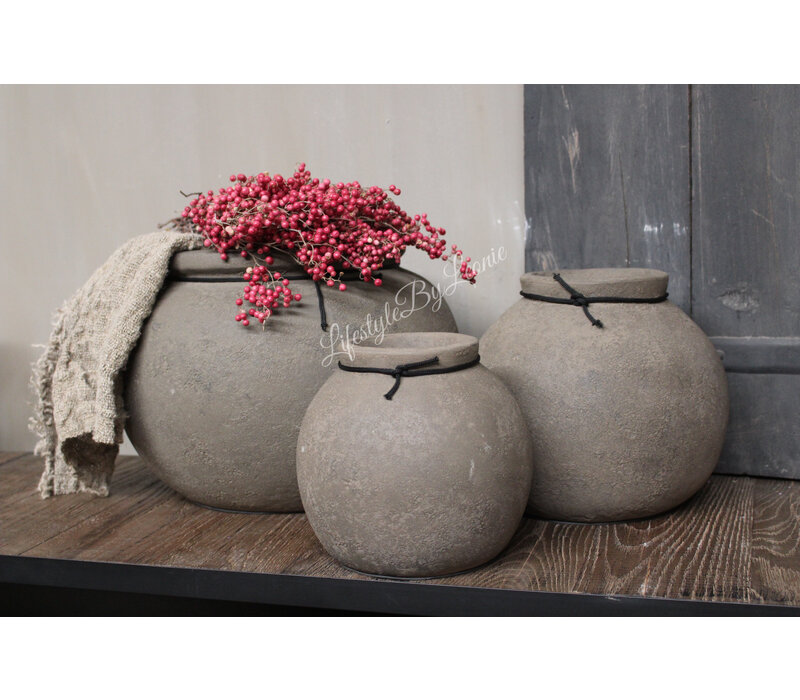 STILL ronde kruik Kendal leem 18 cm