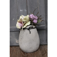 STILL ronde smalle hoge pot Old Grey 14 cm