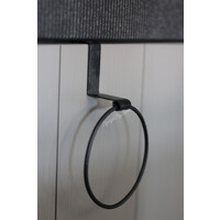 Smeedijzeren handdoek ring 10 cm