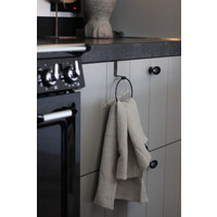 Smeedijzeren handdoek ring 10 cm