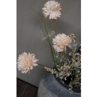 Namaak tak Field flower chrysant xl Soft beige 56cm