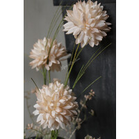 Namaak tak Field flower chrysant xl Soft beige 56cm