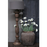 Hoge smalle baluster lampvoet naturel 70 cm