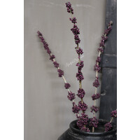 Zijden paarse Pepperberry tak Callicarpa 74 cm