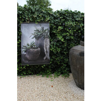 Tuinposter op houten latjes Olive 80 x 60 cm