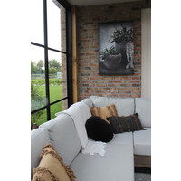 Tuinposter op houten latjes Olive 80 x 60 cm