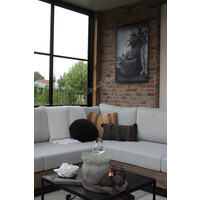 Tuinposter op houten latjes Olive 80 x 60 cm