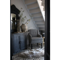 Houten spiegel Toog Black wash 120 cm