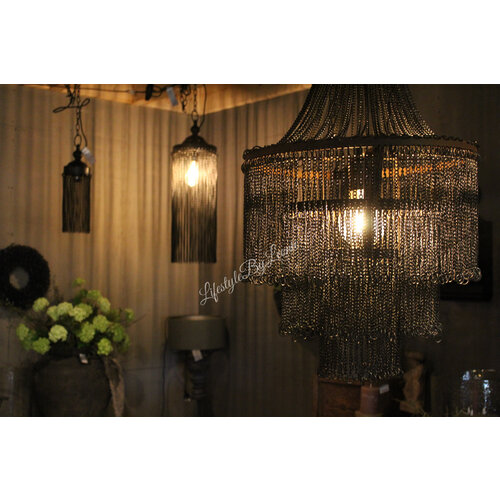 Hanglamp met kettingen Clairy 65 x 21 cm 