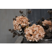 Brynxz zijden hortensia Soft beige 45 cm