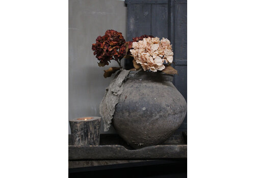 Brynxz Brynxz zijden Hortensia brown/red 80 cm