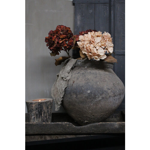 Brynxz zijden Hortensia brown/red 80 cm 