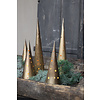 Metalen tree cone Brons 20 cm