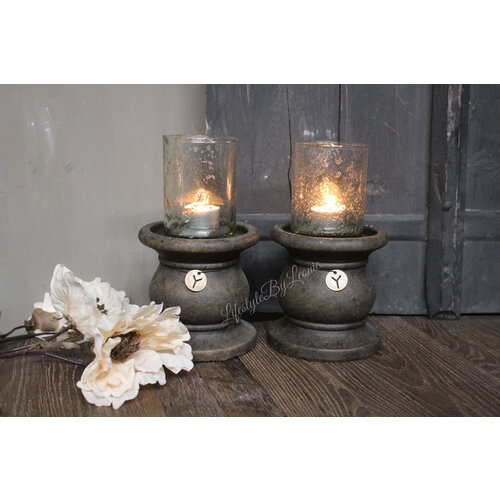 Brynxz candleholder Basic Brown 14 cm 