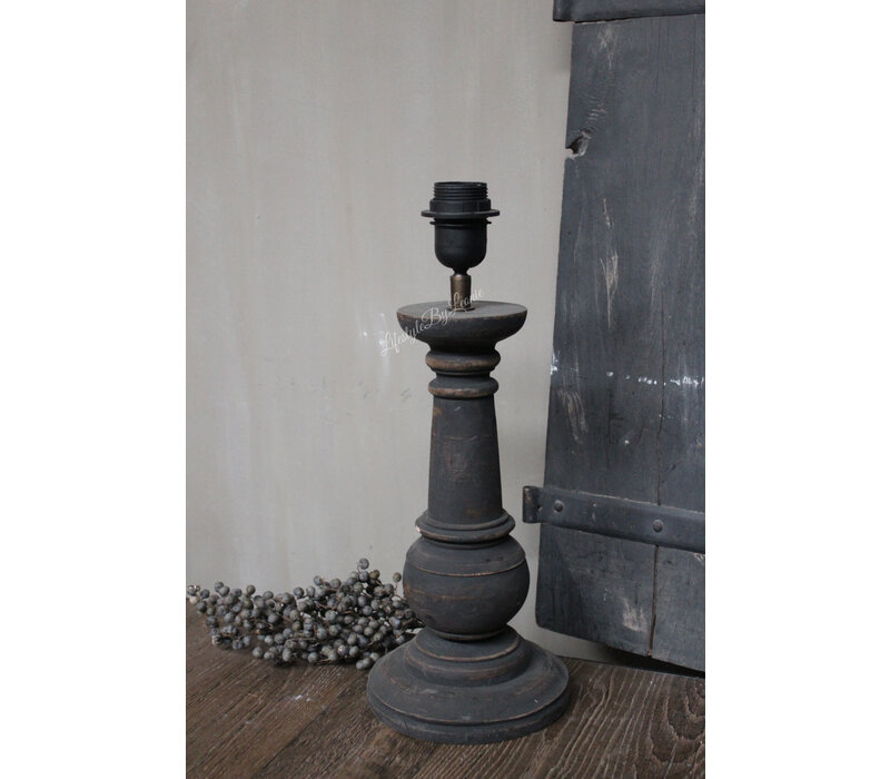 Baluster lampvoet Grey/black tomy 40 cm