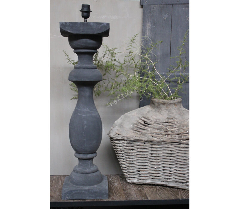 Baluster lampvoet Black sober 90cm