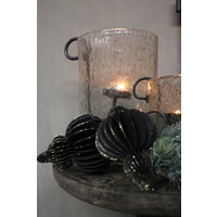 Paper hanging cone Black 15 cm