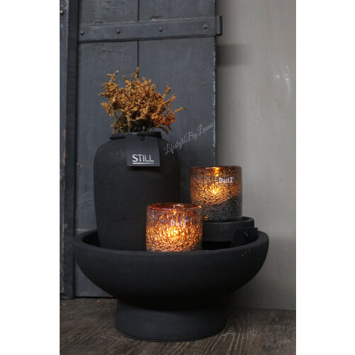 STILL bowl on foot Black 35 cm 