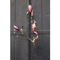 Zijden Magnolia tak light pink 88 cm