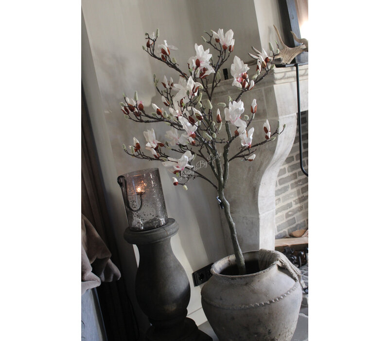 Zijden Magnolia boom in pot White 150 cm
